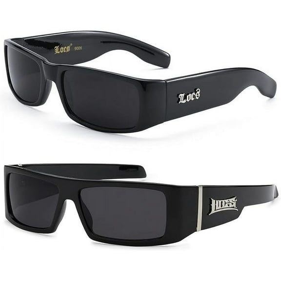 LOCS Hardcore Shades 2 Pair LOCS Sunglasses | BLK Designer Old School OG Gangster Cholo Shades, 90006   90058