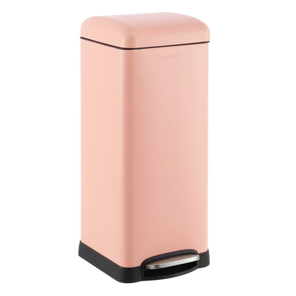 happimess Betty Retro 8-Gallon Step-Open Trash Can, Flamingo Pink, HPM1007J