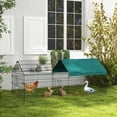 thumbnail image 2 of PawHut 73" Small Animal Cage for Chicken, Rabbits, Chinchillas with Roof, 2 of 10
