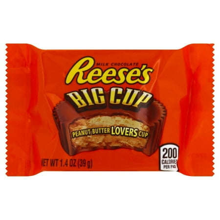 Reese's, Milk Chocolate Peanut Butter Big Cup Candy, 1.4 Oz