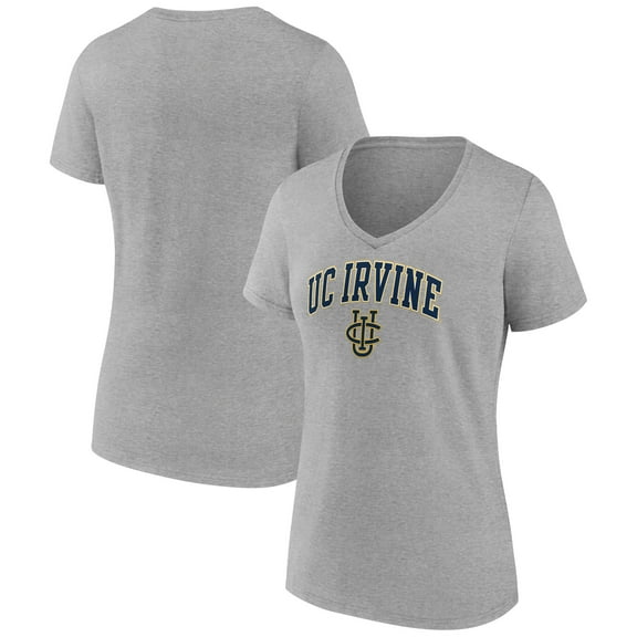 Women's Gray UC Irvine Anteaters Campus V-Neck T-Shirt