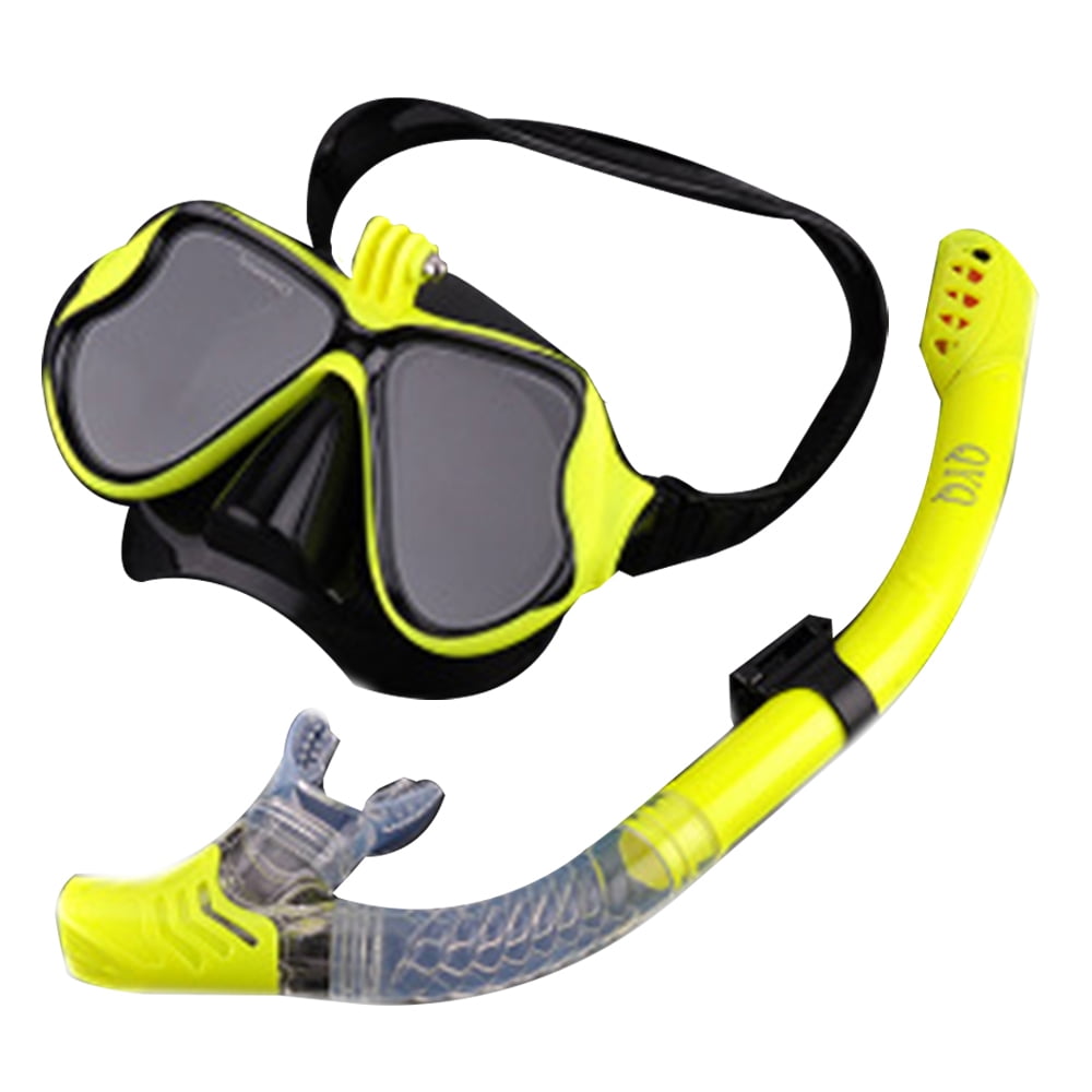 Underwater Anti-Fog Full Face Mask Swimming Breath Dry Diving Goggle Snorkel 