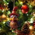 thumbnail image 1 of Lindo colgante de gallo para coche, adorno para árbol de Navidad, decoración para el hogar, 1 of 5