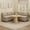 Khaki, variant on SITJOY Modular Breakfast Nook Bench with Storage, 4-Seat L-Shaped Upholstered Dining Banquette with 1 Corner Unit, White Chenille