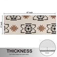 thumbnail image 5 of Kitchen Rugs Sets Of 2,Boho Brown and Black Ethnic Pattern Anti Fatigue Kitchen Mat Rugs Non Slip Washable,Decorative Kitchen Floor Mats for Kitchen,Sink,Laundry,17"X47", 5 of 5