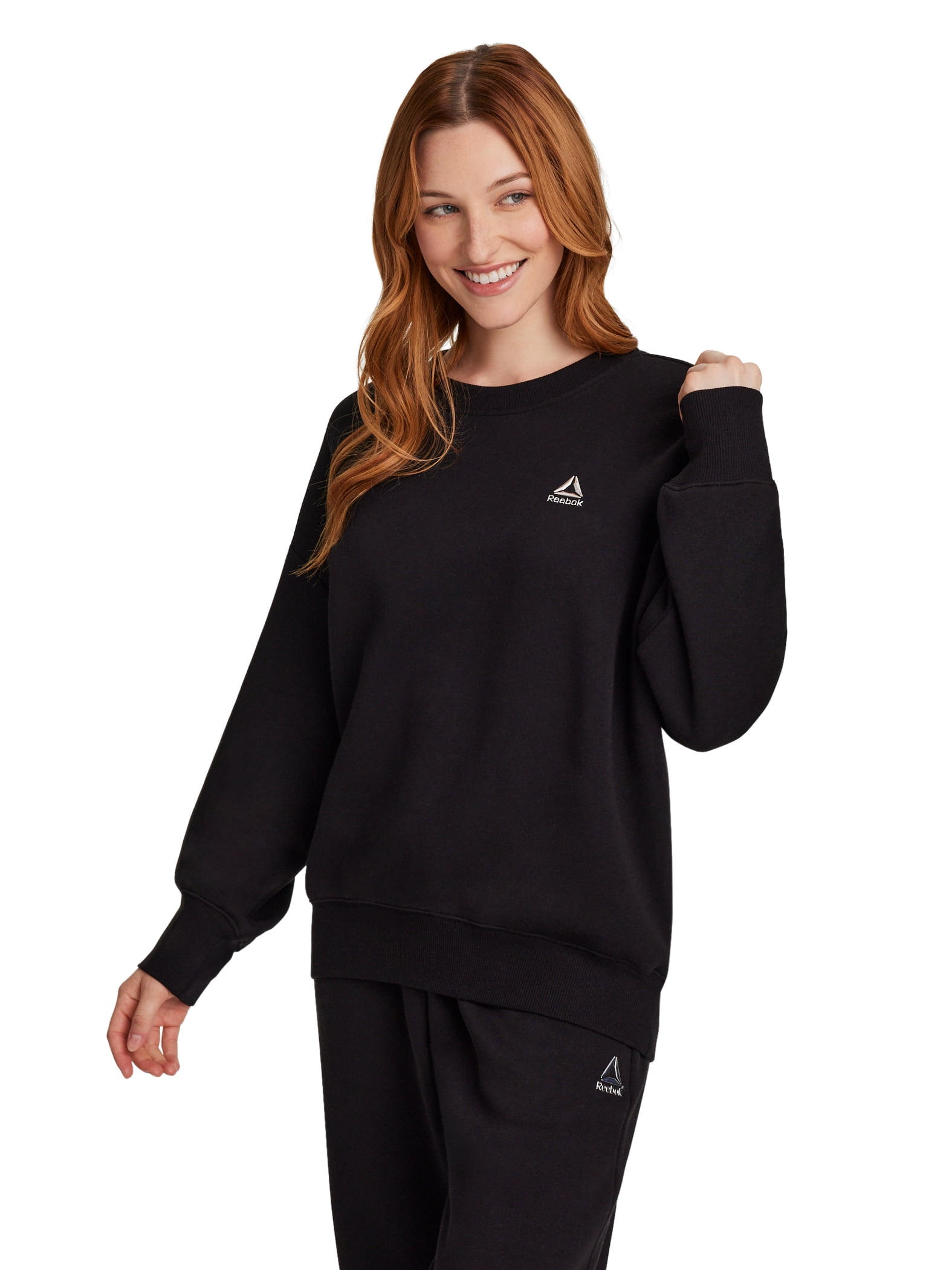 Reebok Women's Game Day Fleece Oversize Crewneck Sweatshirt, Size XS-4X