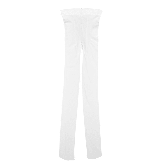 White Tender Solid Color Velvet Pantyhose For Women