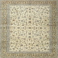 thumbnail image 1 of Ahgly Company Machine Washable Indoor Square Traditional Dark Almond Brown Area Rugs, 7' Square, 1 of 7