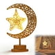 thumbnail image 2 of Luces de noche LED Lámpara de estrella de hierro forjado Lámpara decorativa central giratoria Lámpara de escritorio Lámpara con forma de adorno Lámpara colgante giratoria con jaula hexagonal, 2 of 9