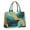 Teal Gold Marble, variant on Large Capacity Tote Bag,Pink Gold Marble Pattern Handbag Fashion Luxury Tote Bag,15.7"x13"x 5.1" Inches,Laptop Compatible