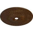 thumbnail image 3 of 36 5/8"OD x 3 5/8"ID x 2 3/8"P Galveston Ceiling Medallion (Fits Canopies up to 4 3/4"), Hand-Painted Root Beer Crackle, 3 of 6