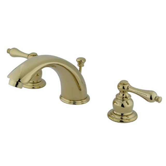 Kingston Brass KB972AL Deux Poignées 8 Po à 16 Po Robinet de Toilette Répandu avec Pop-up de Détail