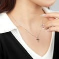 thumbnail image 5 of PAENENPH 14K Gold Cross Necklace with Sparkling Colorful Moissanite, Ideal Christian Gift for Her, 5 of 7