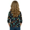thumbnail image 5 of Abcomgle Girls Top 7-16 Crewneck 3/4 Sleeve Ocean Animal Graphic Tshirts Toddler Summer Fashion Cotton Girls Blouse Cute Girls Shirts, 5 of 5