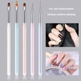 thumbnail image 3 of Pincel para uñas Manicure Gel Brush Transparente Aurora Macaron para Nail Art (D) Tmvgtek cuidado belleza, 3 of 8