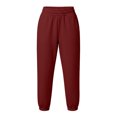 thumbnail image 4 of Wensltd Women's Capri Jogger Trousers Solid Elastic Waist Side Pockets Cropped Daily Wear, 4 of 4