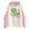 Pink, variant on jsaierl Women Casual Dinosaur Hoodie Kawaii Pullover Cute Hooded Sweatshirt For Teengirls Long Sleeve Splice Tops