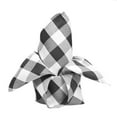 thumbnail image 5 of Efavormart 25 Pack | Black/White Buffalo Plaid Cloth Dinner Napkins, Gingham Style | 15"x15", 5 of 10
