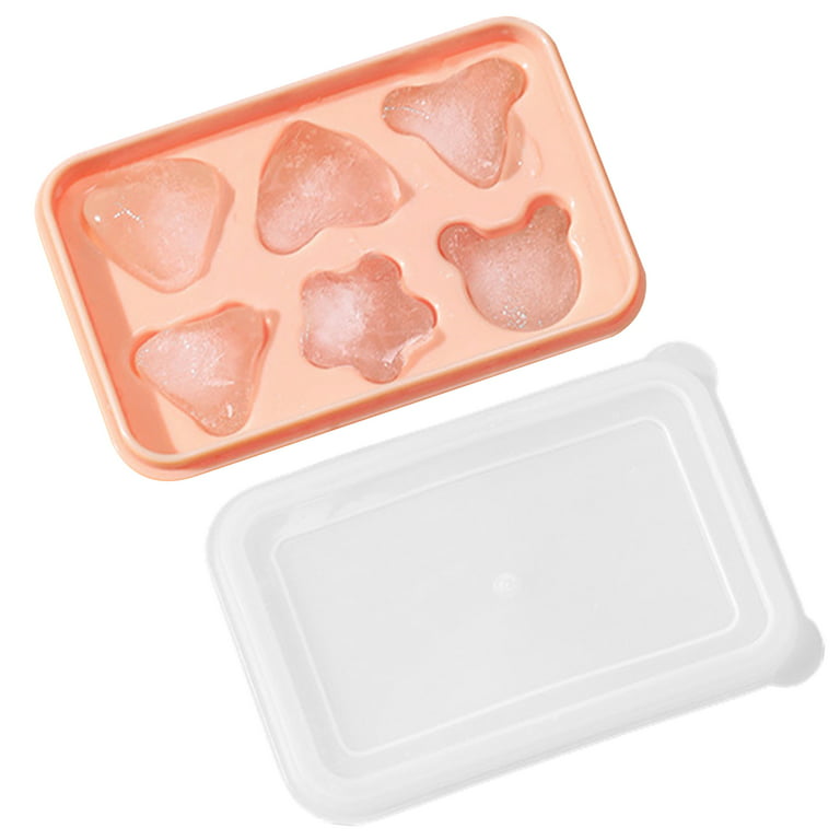 Ice Cube Tray with Lid and Bin Ice Cube Trays for Freezer Quick Demould  square Ice Cube Molds Party Whiskey Drink Kitchen Gadget