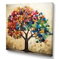 thumbnail image 2 of Designart "Colorful Harmony of American Basswood Trees I" Landscapes Wall Art - Country Colorful Tree Living Room Canvas Art, 2 of 6