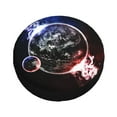 thumbnail image 3 of Waterproof Spare Wheel Cover, Planets Collide Adjustable Wheel Cover For Jeep Trailer Rv Suv Car, 16 Inch, 3 of 8