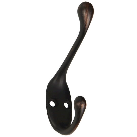 Würth Oil-Rubbed Bronze Traditional Coat Hook, 1 Pack, Zamak, Wall Mount
