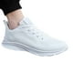 thumbnail image 1 of Deporte Punto para Hombre Deporte Malla Zapatos para Correr Zapatos Deportivos Al Aire Libre (Blanco 44), 1 of 9