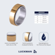 thumbnail image 4 of Anillos Hombre Giratorios, Anillo Anti Ansiedad de Acero Inoxidable Baño de Oro 18k, Xtellar Color dorado, 4 of 4