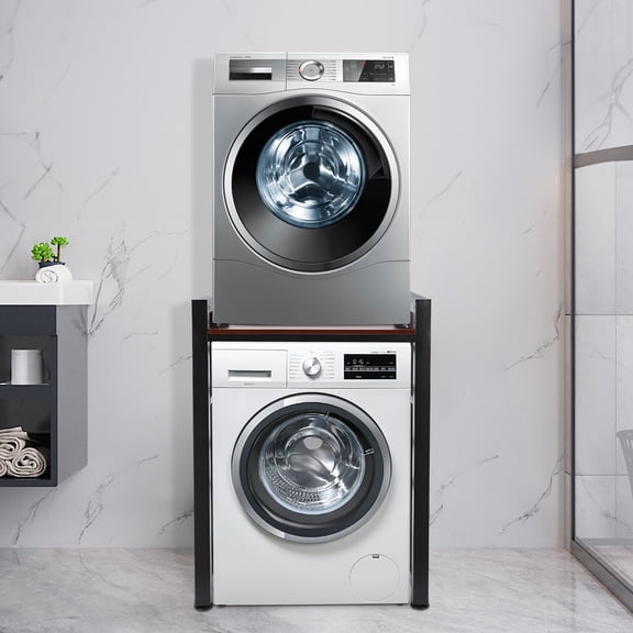 Shzicmy Adjustable Washer and Dryer Storage Shelf Organizer Rack Washer and Dryer Rack