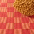 thumbnail image 6 of SAFAVIEH Striped Kilim Jannah Checkered Cotton Runner Rug, Red/Rust, 2'3" x 8', 6 of 8
