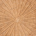 thumbnail image 5 of bali & pari Palm Scallop Natural Rattan Ottoman with Cushion, 5 of 6