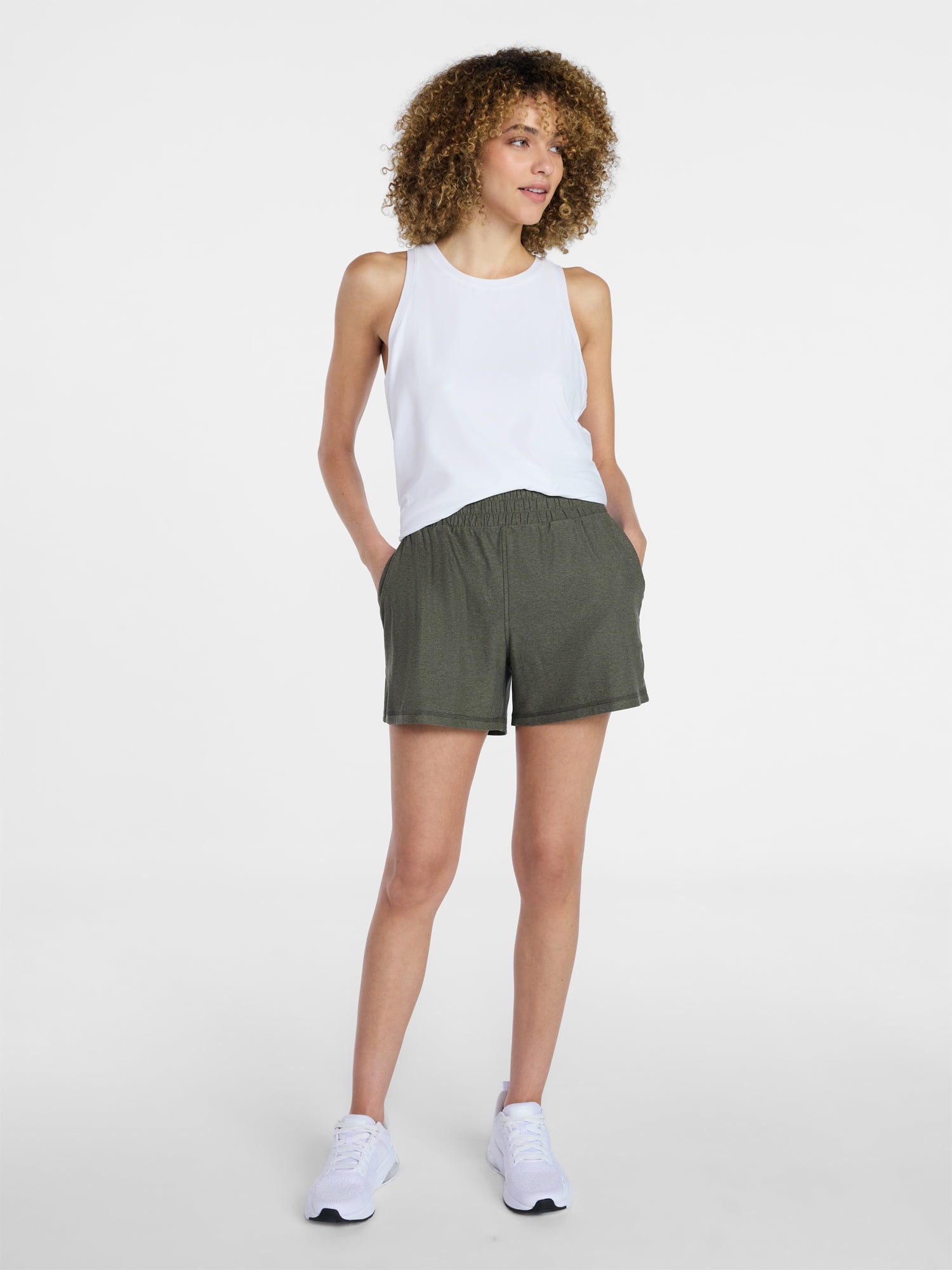 Athletic Works Women's and Women’s Plus ButterCore Soft Performance Gym Shorts, Available in 1, 2 and 5-Pack, Sizes XS-4X