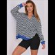 thumbnail image 4 of Sudaderas Oversize para Mujer, Túnicas de Larga con Cuello en V, Jersey Holgado, Atuendo de Otoño 2025. y Negro XXL, 4 of 7
