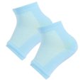 thumbnail image 4 of 1 Set Gel Heel Socks Woolen Toeless Comfortable Open Toe Silicone Beauty Hosiery Spa Experience Adjustable Ankle Kit for Summer Night Mesh Blue, 4 of 8