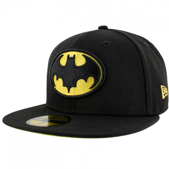 Batman 1989 Keaton Logo New Era 59Fifty Fitted Hat-7 1/2 Fitted