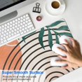 thumbnail image 4 of Long Mouse Pads for Desk,Orange Boho Geometric and Plant Pattern Desk Mats on Top Of Desks, Desk Mouse Pad Extra Large with 3mm Non-Slip Base and Stitched Edge for Gaming,Office,Work,Home 31.5"x11.8", 4 of 6