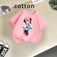 thumbnail image 2 of Ropa infantil de Disney Mickey Minnie, camiseta para niños, camiseta de verano de manga corta para niñas, camiseta de algodón, camiseta bonita de dibujos animados para niños y niñas, 2 of 5