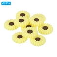 thumbnail image 3 of Uxcell 30mm Silicone Flower Beads, 10 Pcs Cute Colorful Soft Sunflower Focal Loose Space Bead, Light Yellow Brown, 3 of 6