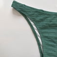 thumbnail image 5 of Erwazi Women's Solid Halter Drawstring 3 Piece Swimsuit Set Cover Up String Tie Side Bathing Suits, 5 of 7