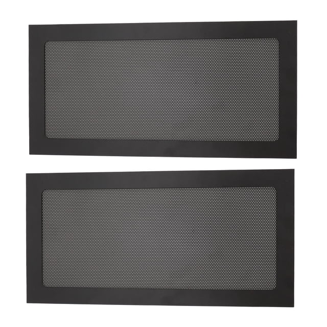 2 Pcs PC Mesh Grill with Magnetic Frame Strip Computer Cooler Fan Dust Filter for Computer PC Case Fine Mesh PVC Dust Cover