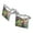 Silver, variant on Dinosaurs Jurassic Dino Valley Square Cufflink Set - Silver or Gold