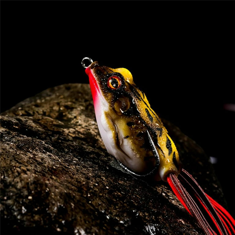 Kernelly Double Propeller Frog Soft Bait High Simulation Soft Silicone  Fishing Lures Prop Bass Realistic Design Floating Weedless Baits Kit  Freshwater Saltwater Fishing Lure 