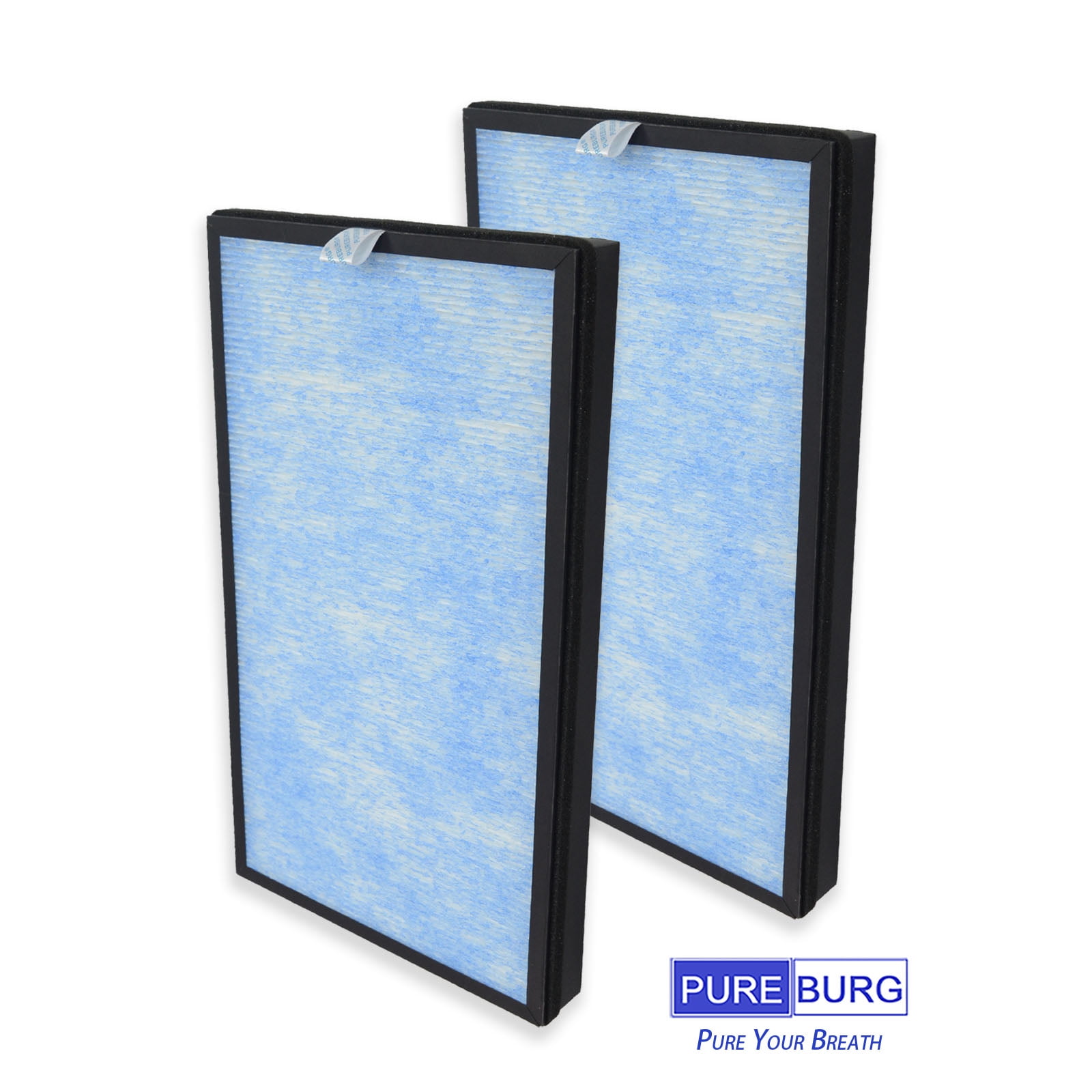 PUREBURG HP8 Replacement True HEPA Filters Compatible with SimPure HP8 Air Purifier,H13 4-Stage Filtration Activated carbon 2-IN-1 Air Clean,2-Pack