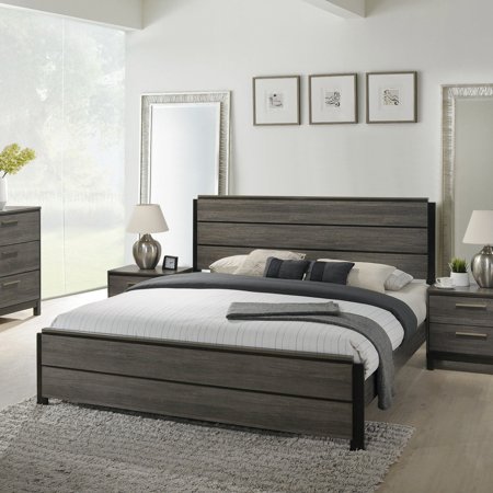 Roundhill Furniture Ioana Panel Bed