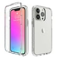 thumbnail image 2 of Mantto iPhone 13 Pro Max Case, 360 Full Body Cover Clear Bumper Protection Case - Shock Proof edges Slim Hybrid Back Silicone Rubber TPU Bumper Gradient Phone Case for iPhone 13 Pro Max - Clear, 2 of 6