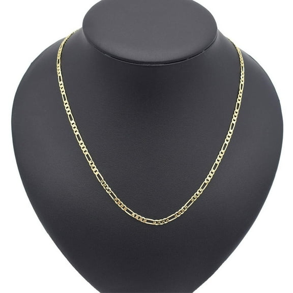 JoeytheJewelryNY 18k Layered Real Gold Filled Figaro link chain