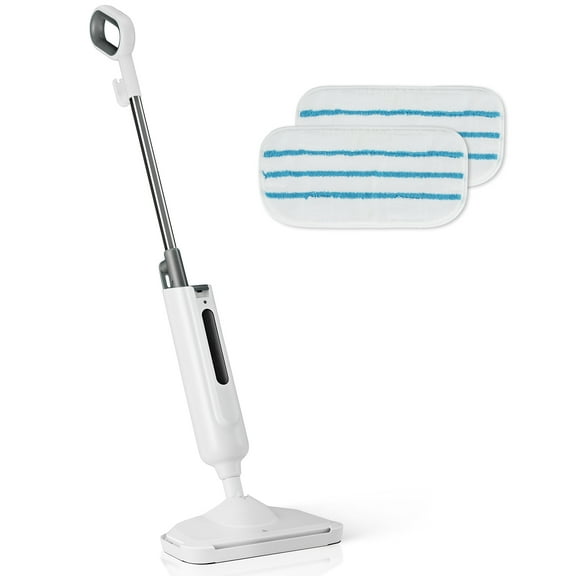 Steam Mop for Hardwood Floors and Tile, Electric Mops Floor Cleaner Machine, White&Grey