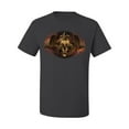 thumbnail image 2 of Wild Bobby, Gothic Skull and Dragon, Pop Culture, Men Graphic Tees, Charcoal, 3XL, 2 of 3