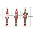 thumbnail image 6 of Gupgi Christmas Plush Doll Ornaments, Santa Claus/Snowman/Elk Hanging Decorations for Christmas Tree, 6 of 7
