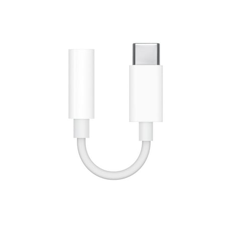 Apple - USB-C to 3.5mm Headphone Jack Adapter - White